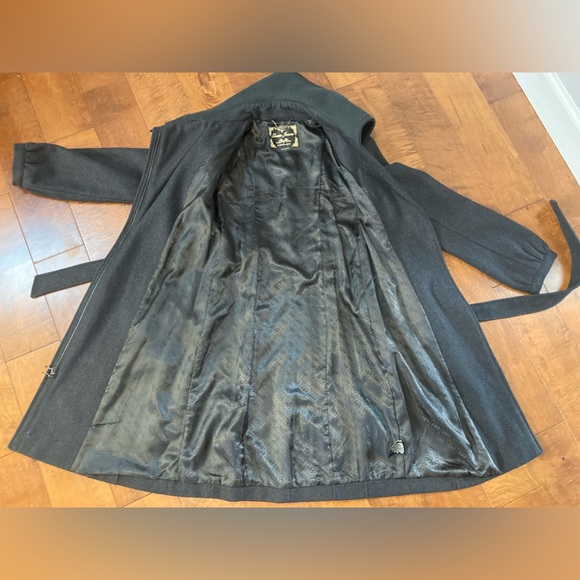 New Guess Wool Trench Cowl Neck Coat - Picture 5 of 10